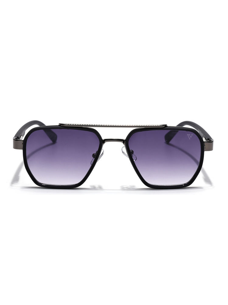 Voyage Unisex Purple Lens Wayfarer Polarized Square Sunglasses- T0979 (59)-image-28