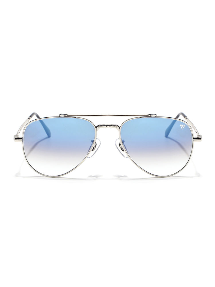 Voyage Unisex Blue Lens Aviator Polarized Sunglasses- V3625 (55)-image-29