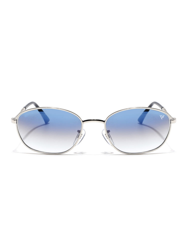 Voyage Unisex Blue Lens Oval Polarized Sunglasses- V3749 (58)-picture-17
