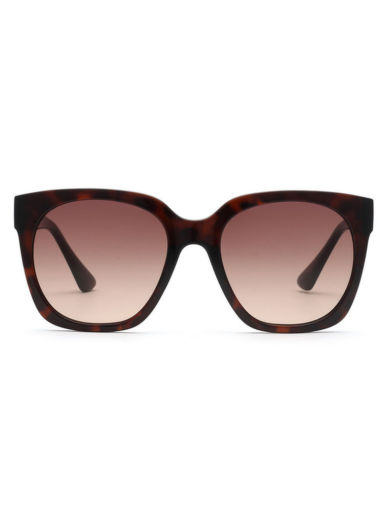 Bebe Gradient Brown Lens Round Sunglass Demi Brown Frame with 100% UV Protection (54)-picture-27