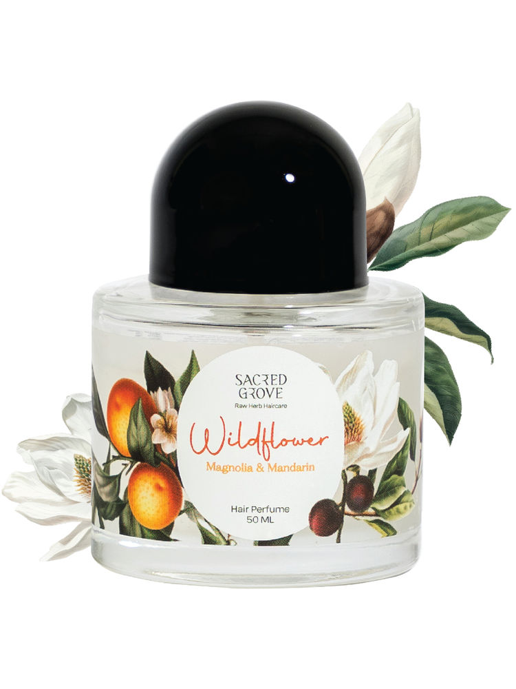 Sacred Grove Hair Perfume for Women Wildflower Hair Mist with Aloe Vera & Rosemary Water Hair Spray