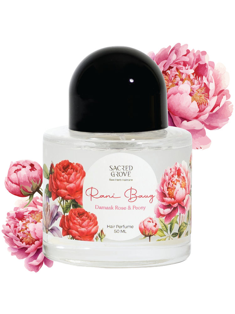 Sacred Grove Hair Perfume for Women Rani Baug Hair Mist with Aloe Vera & Rosemary Water Hair Spray