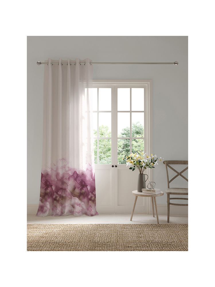 Ddecor Live Beautiful 1 Piece of 7FT Door Sheer Curtain, Pink-image-25