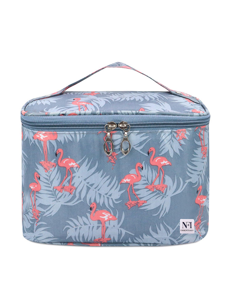 NFI Essentials Printed Travel Organizer Bag Makeup Pouch for Women Toiletry Bag (M)