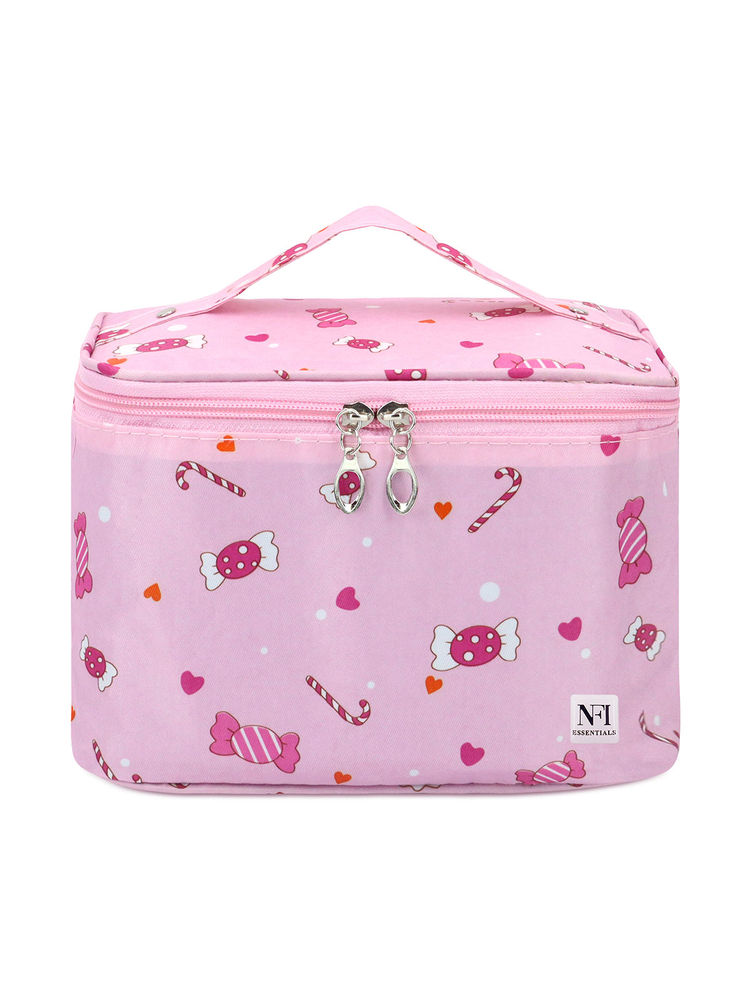 NFI Essentials Printed Travel Organizer Bag Makeup Pouch for Women Toiletry Bag (M)