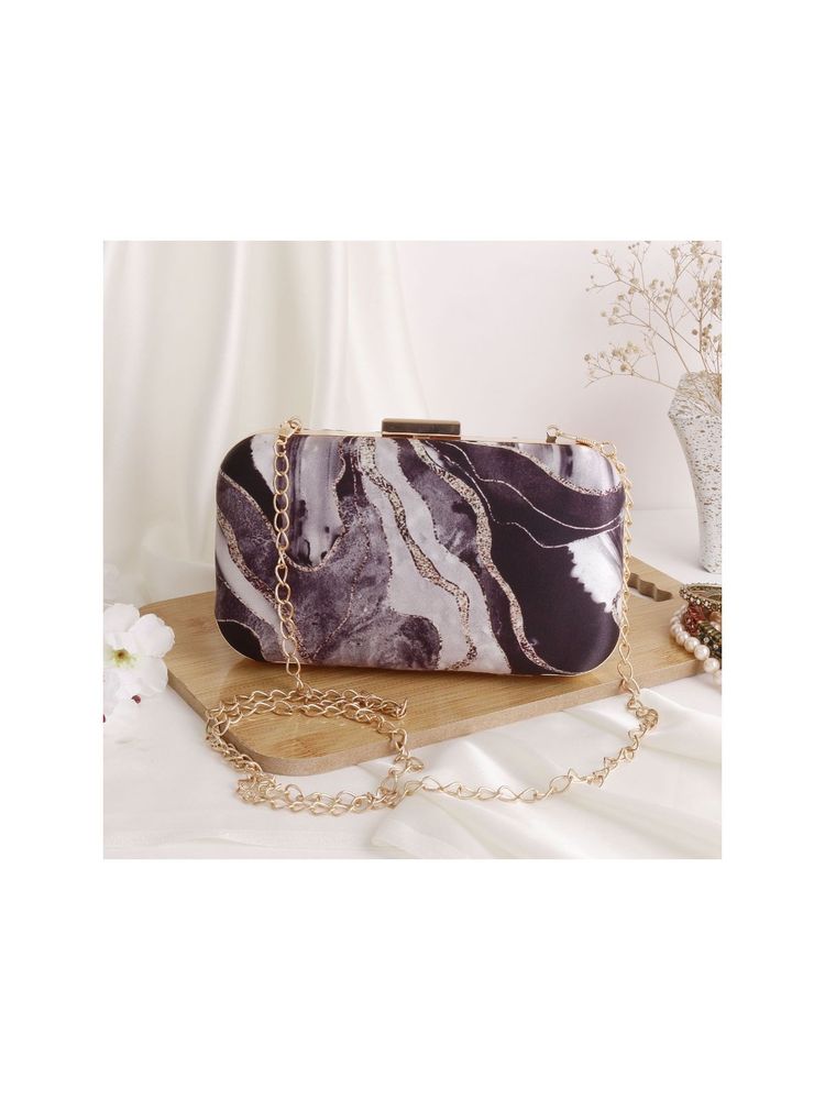 SWISNI Black Silk Clutches SWIS-428-picture-1