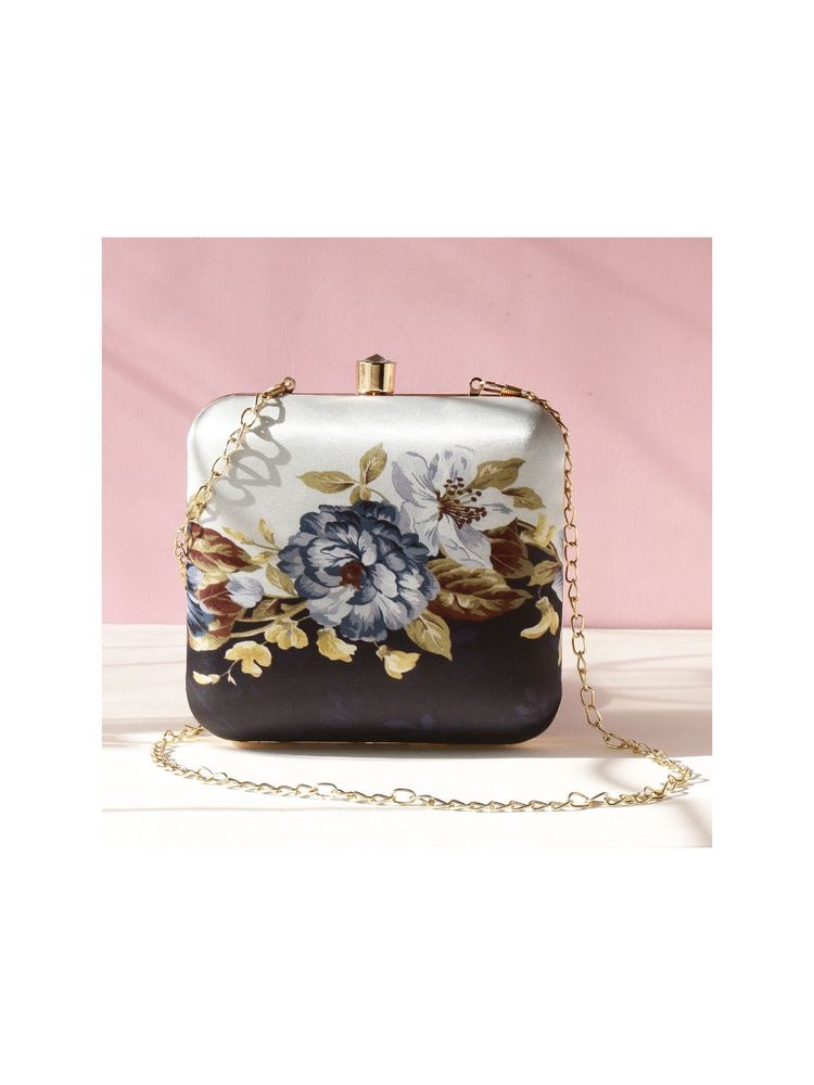 SWISNI Blue Silk Clutches SWIS-454-picture-3