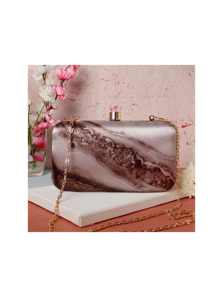 SWISNI Brown satin Clutches SWIS-584-picture-37
