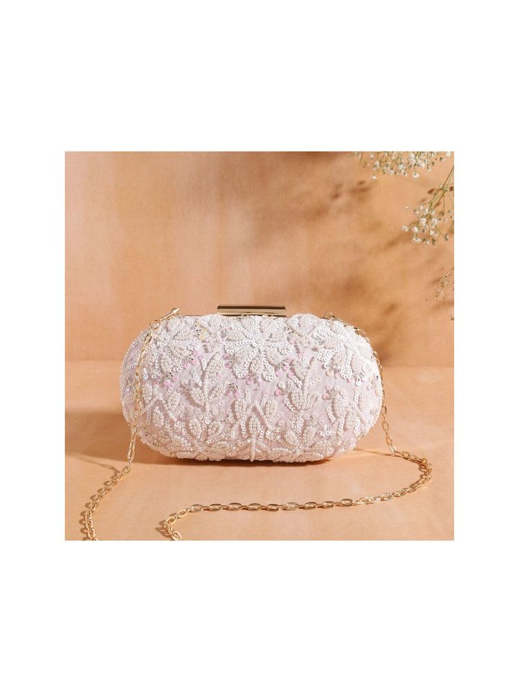 SWISNI Pink Raw Silk Clutches SWIS-589-picture-19