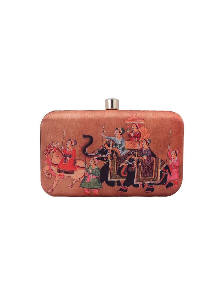 SWISNI Brown Satin Clutches SWIS-607-picture-26