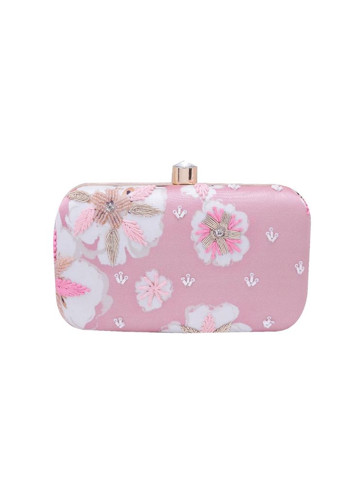 SWISNI Pink Satin Clutches SWIS-622