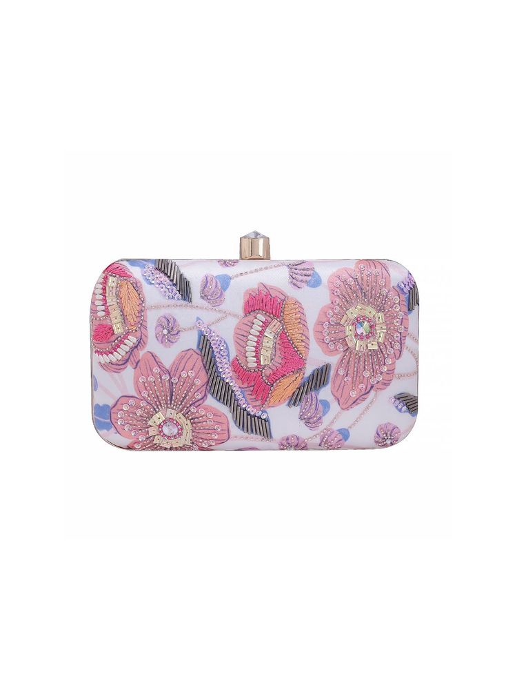 SWISNI Pink Satin Clutches SWIS-675-image-41
