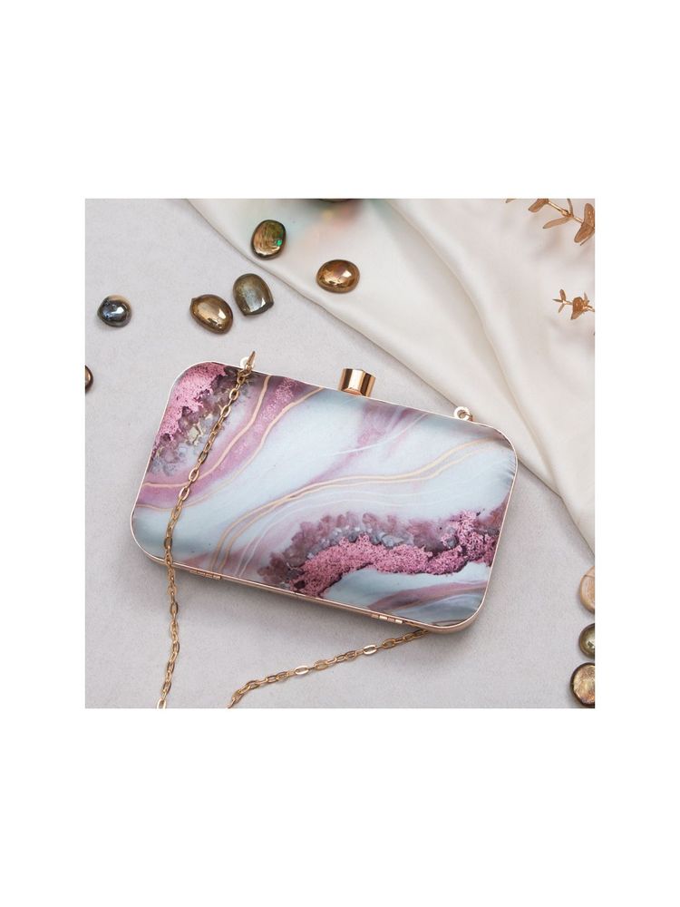 SWISNI Pink Satin Clutches SWIS-744