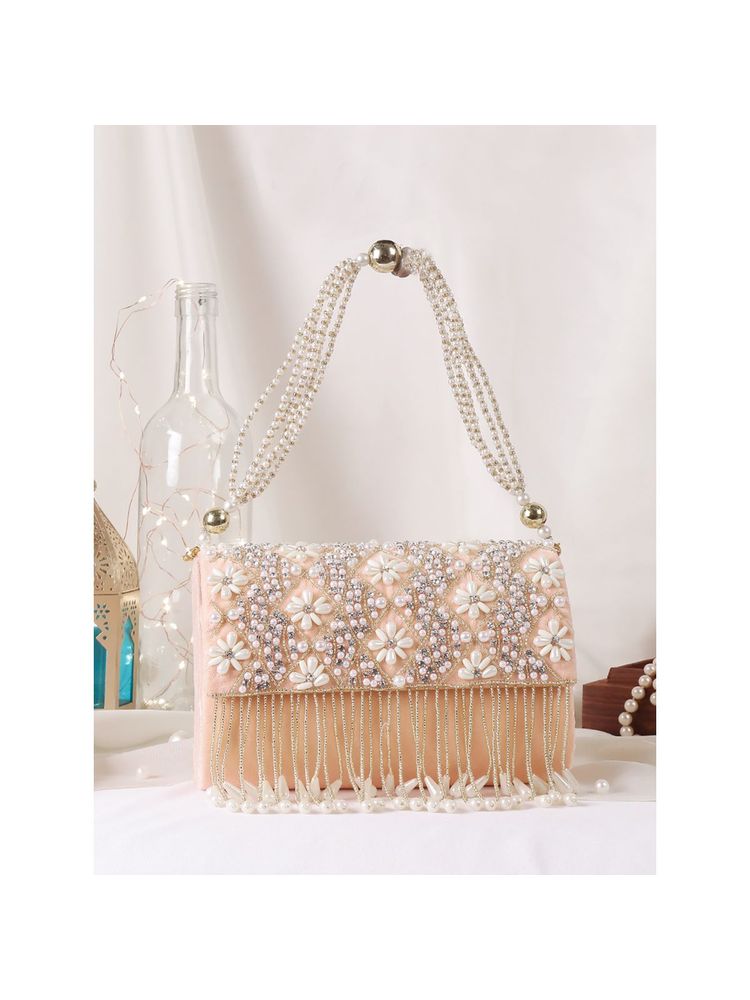 SWISNI Peach Silk Clutches SWIS-793-picture-31