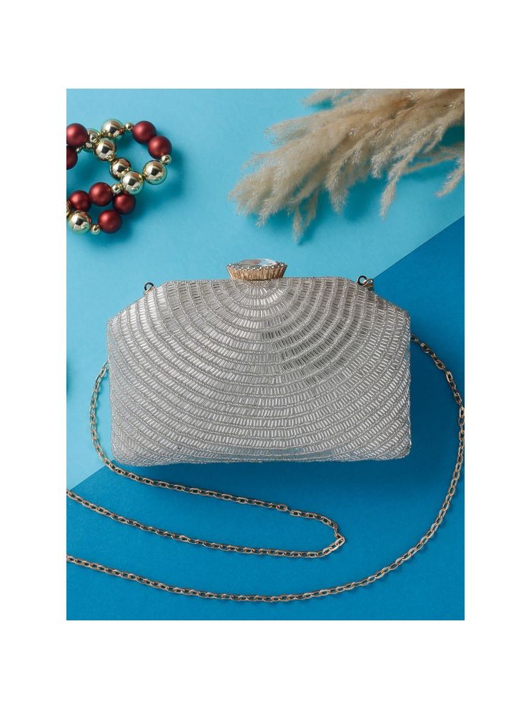 SWISNI White SATIN Clutches SWIS-824-picture-23