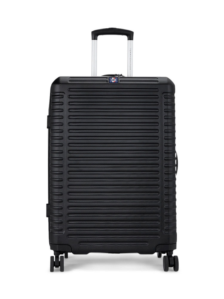 Tommy Hilfiger Hummer Plus Hard Luggage Trolley Bag Textured Cargo Black-image-25