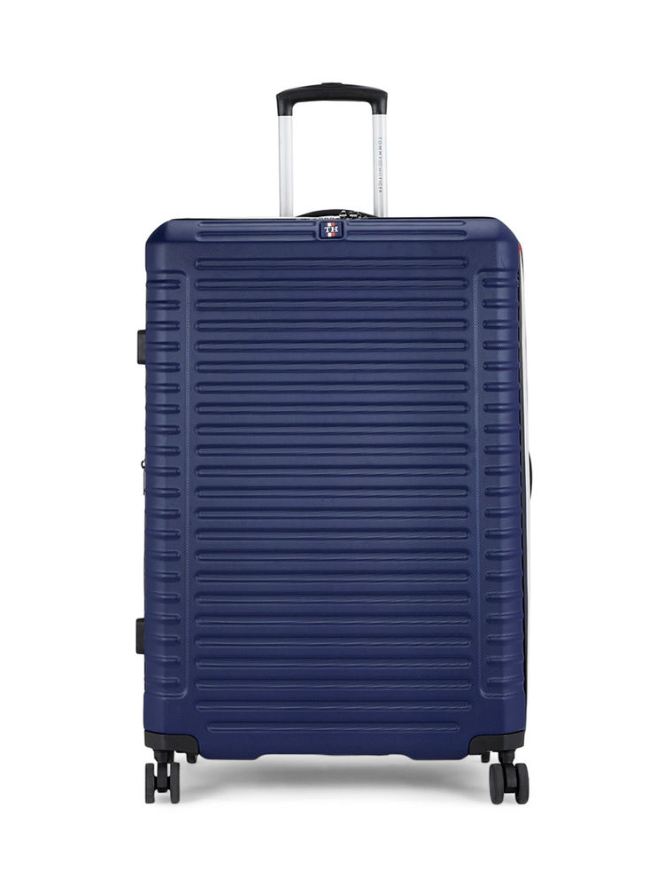 Tommy Hilfiger Hummer Plus Hard Luggage Trolley Bag Textured Cargo Navy-image-24