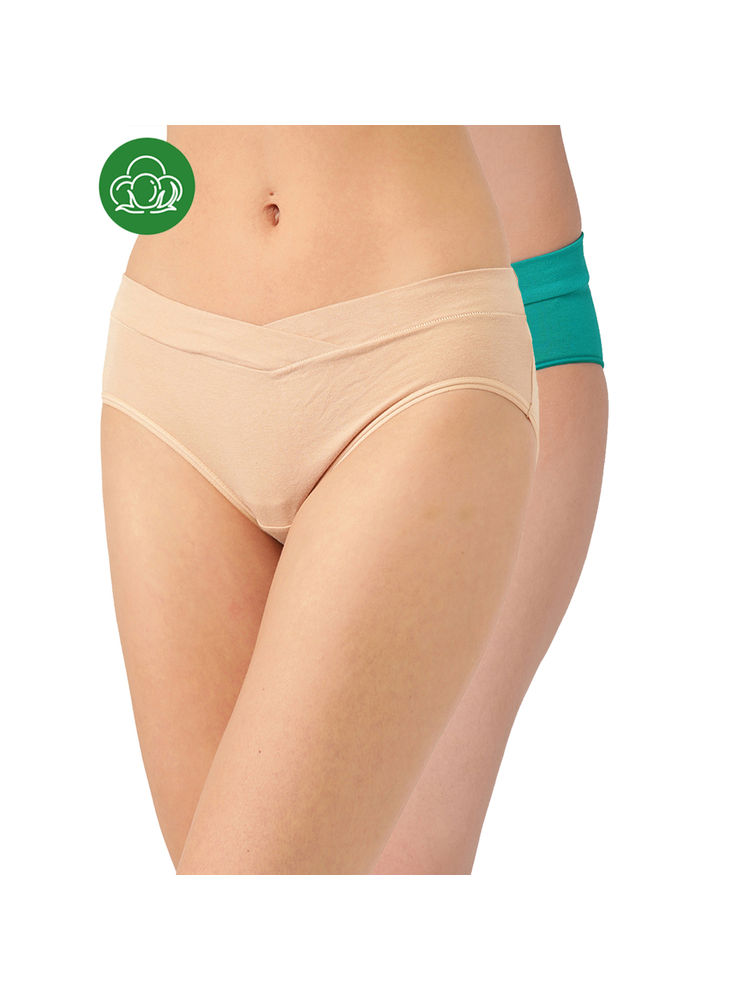 Inner Sense Plus Size Multi-Color Organic Cotton V Band Panty (Pack of 2)-picture-8