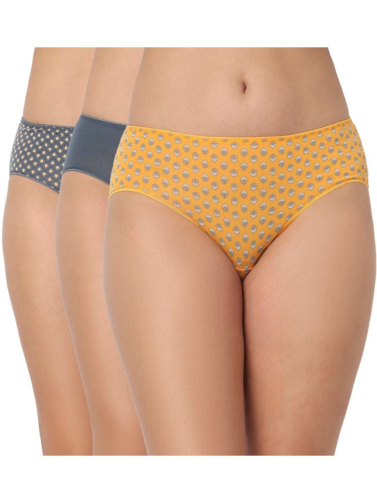 Juliet Cotton Brief Premium Panties Full Coverage Stretchable Fabric - Multi-Color-picture-25