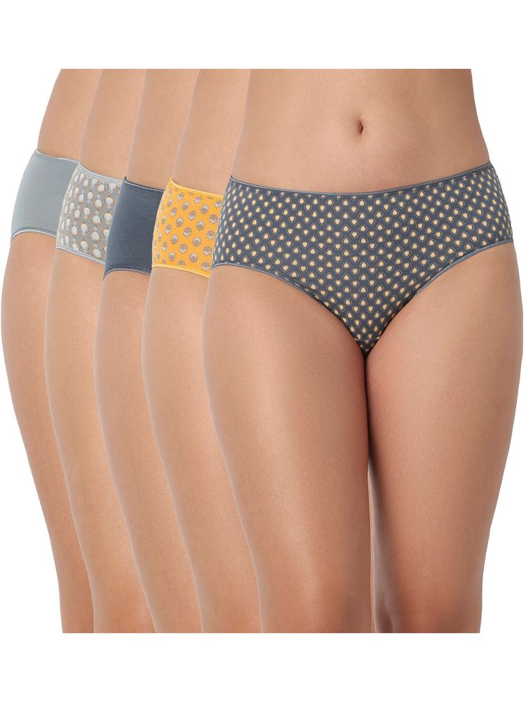 Juliet Cotton Brief Premium Panties Full Coverage Stretchable Fabric - Multi-Color-picture-47