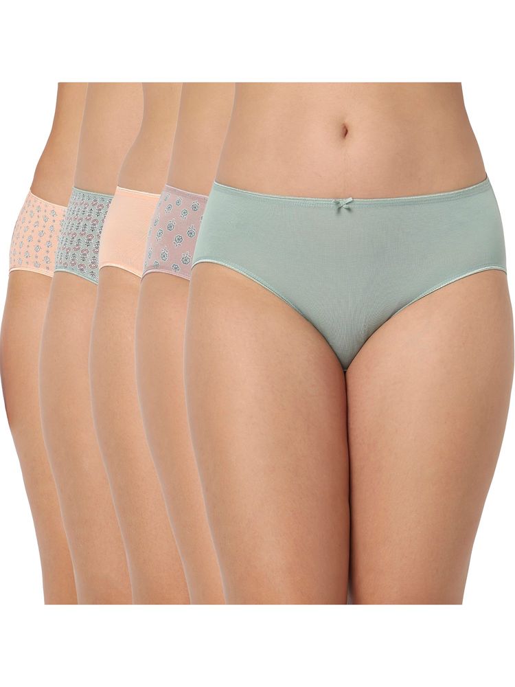 Juliet Cotton Brief Premium Panties Full Coverage Stretchable Fabric - Multi-Color-picture-15