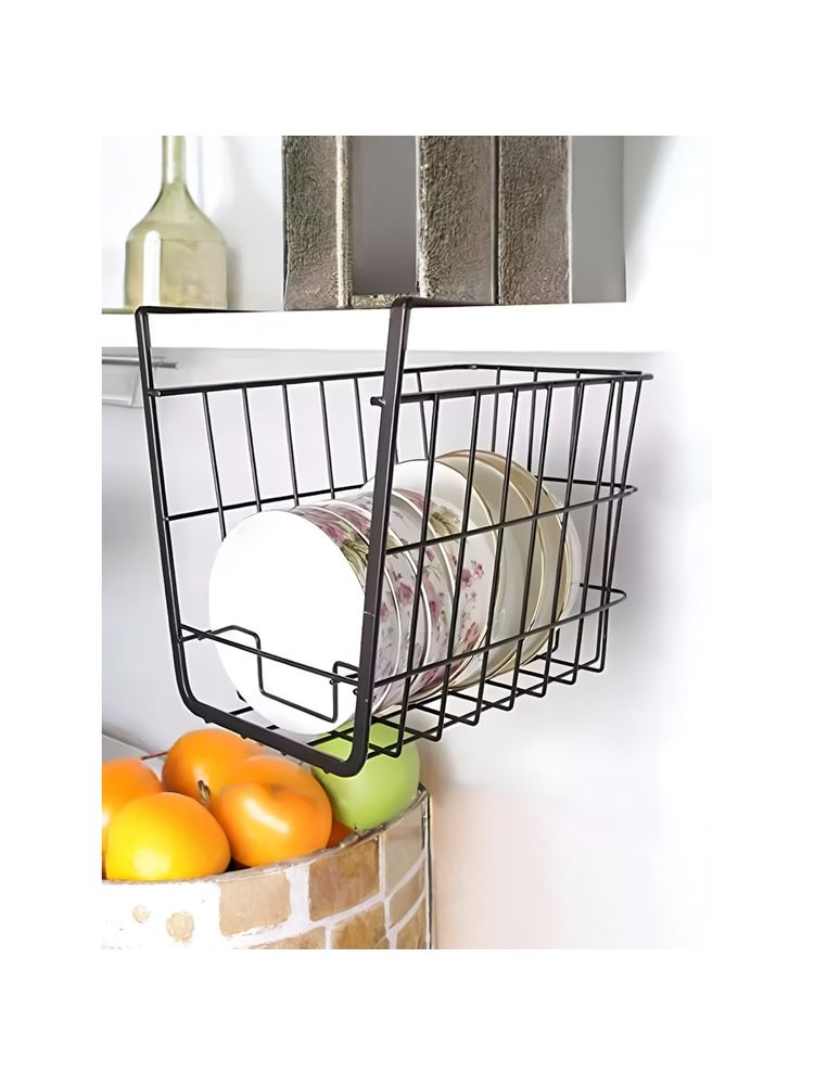 UMAI Kitchen Storage Rack Basket- Black-picture-39