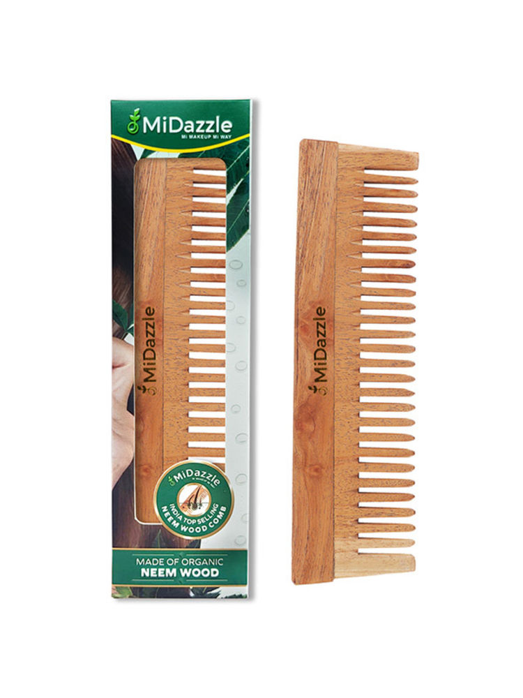 Midazzle MINC2103 Organic Pure Kacchi Neem Wood Comb-picture-24