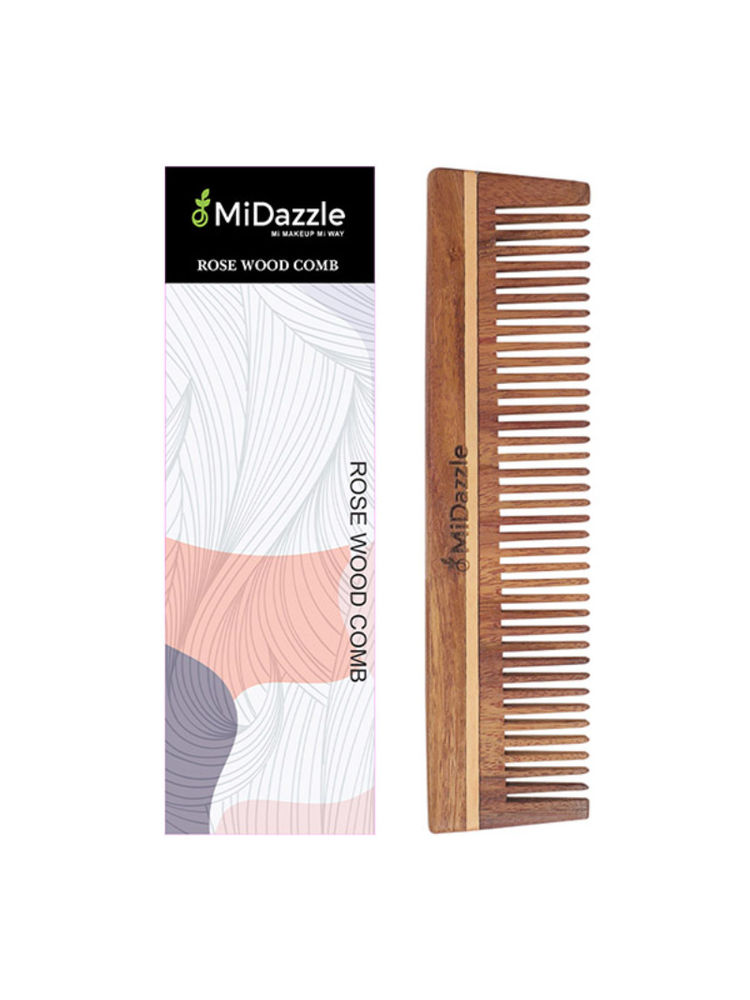 Midazzle MIRC00002 Natural Handcrafted Sheesham Rosewood Hair Comb-picture-14