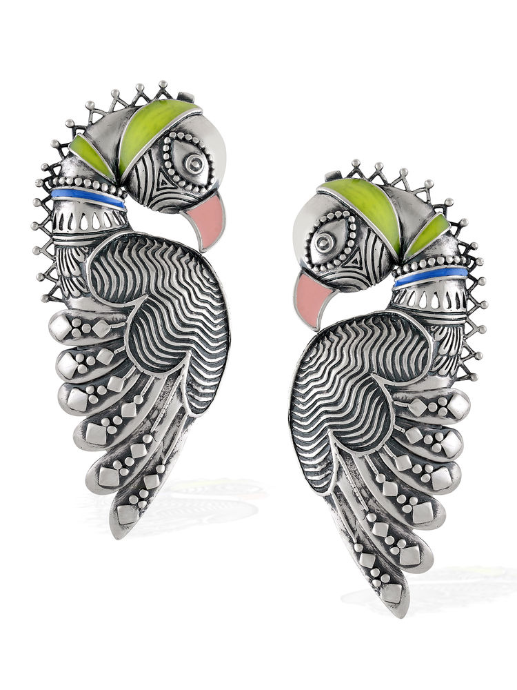 Tribe Amrapali Chandrika Bird Earcuffs-image-12