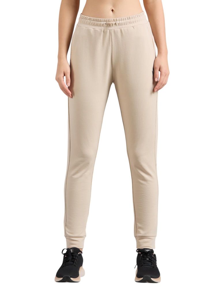 SKECHERS Women Beige Solid Joggers-image-33