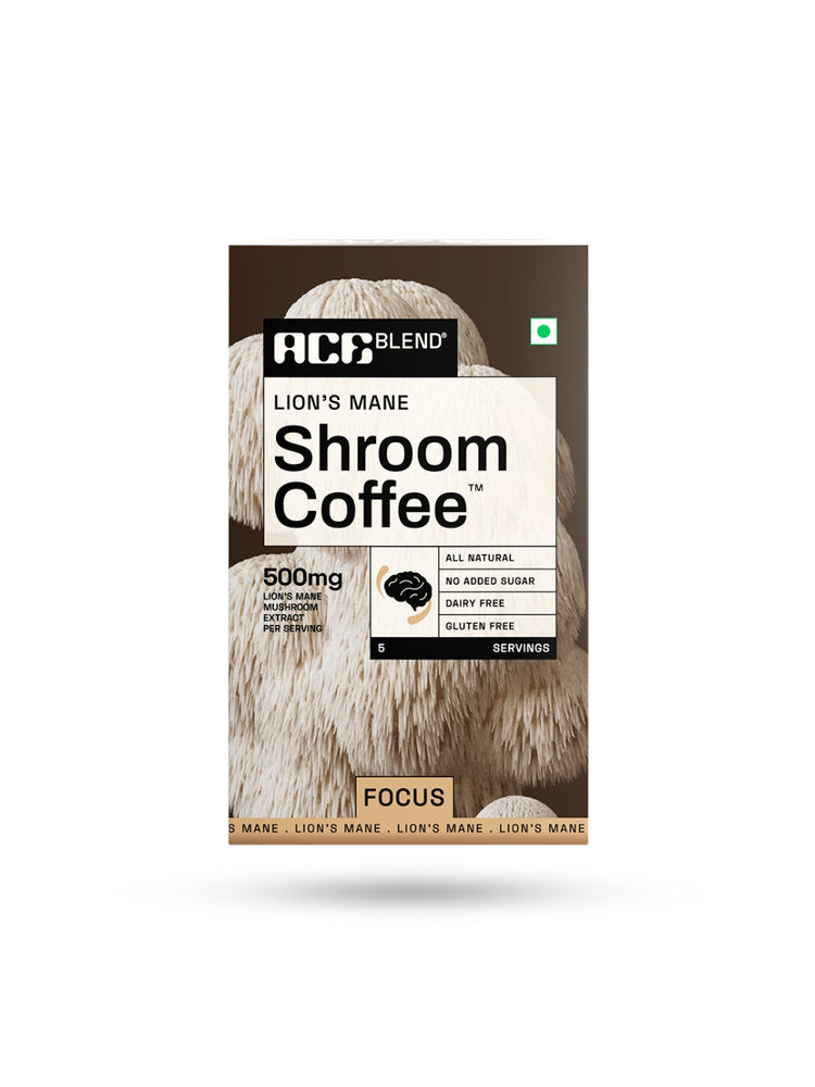 Ace Blend Lion's Mane Shroom Instant Medium Roast Blend Coffee For Focus & Memory-image-16