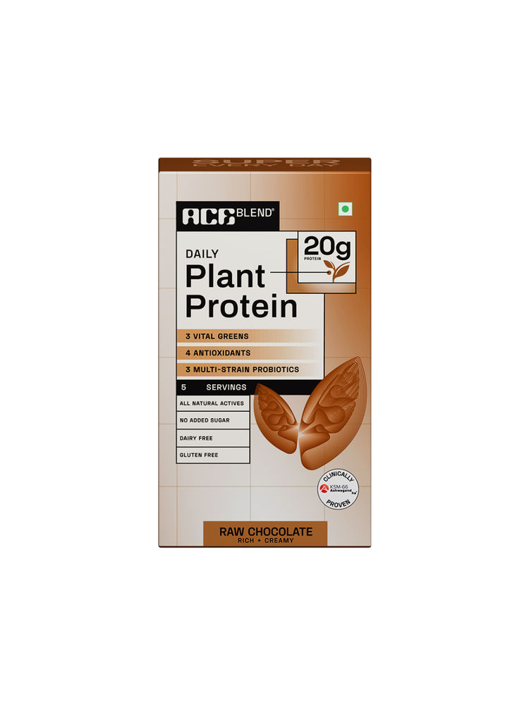 Ace Blend Daily 20g Plant Protein For Strength & Recovery With No Added Sugar - Raw Chocolate-picture-22
