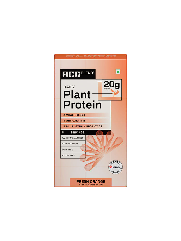 Ace Blend Daily 20g Plant Protein For Strength & Recovery With No Added Sugar - Orange-picture-10