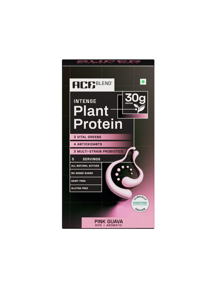 Ace Blend Intense 30g Plant Protein For Muscle Growth With No Added Sugar - Pink Guava-image-36