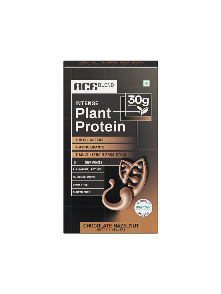 Ace Blend Intense 30g Plant Protein For Muscle Growth With No Added Sugar - Chocolate Hazelnut-picture-15