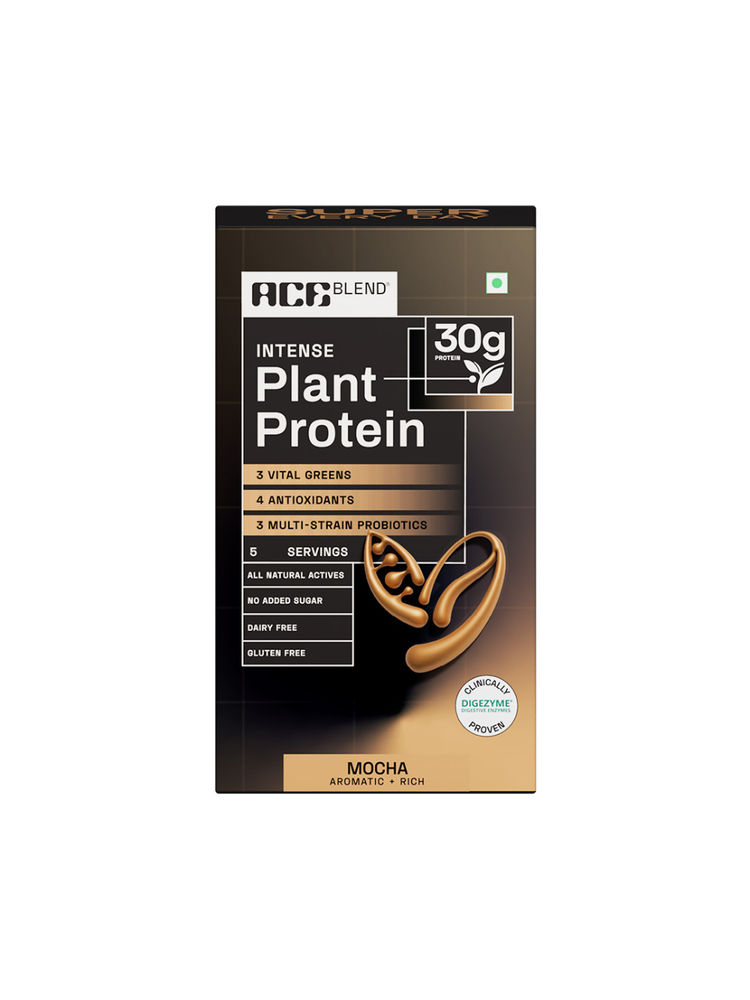 Ace Blend Intense 30g Plant Protein For Muscle Growth & Recovery With No Added Sugar - Mocha-picture-24