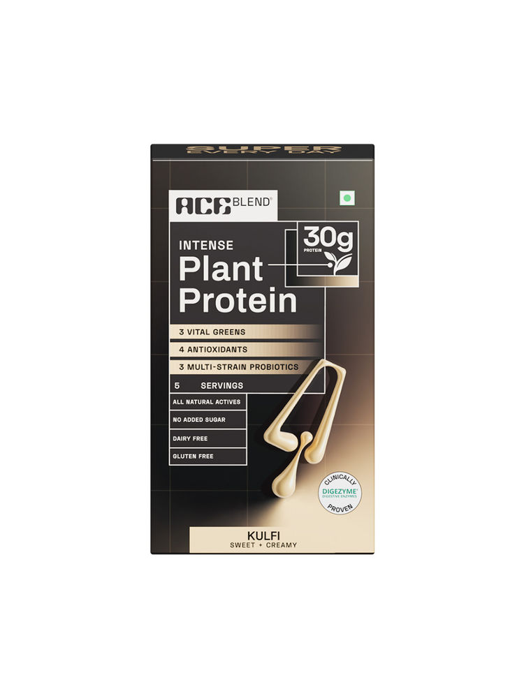 Ace Blend Intense 30g Plant Protein For Muscle Growth & Recovery With No Added Sugar - Kulfi-picture-11