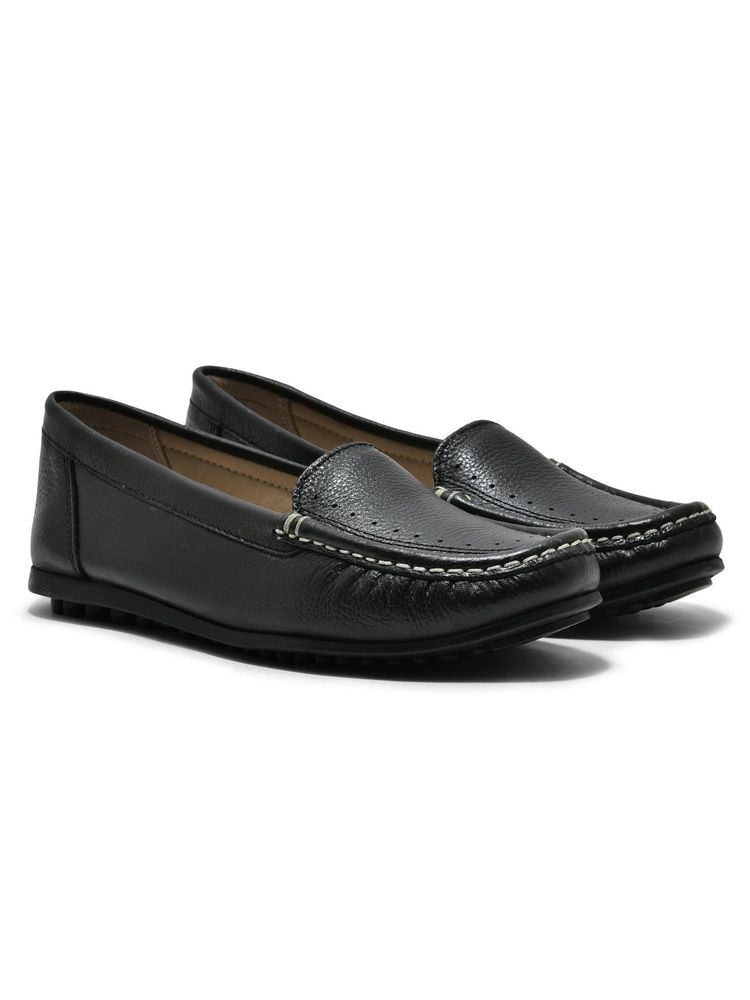 WOODLAND Women's Black Loafers-picture-11