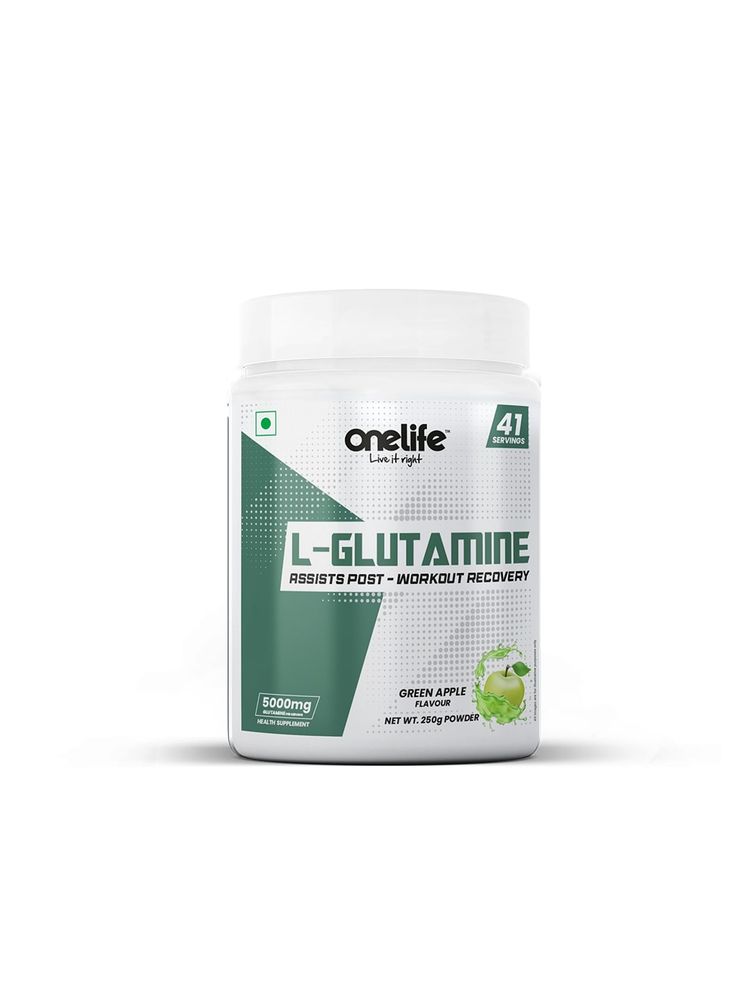 Onelife L-Glutamine 5000mg Flavour Green Apple-picture-28
