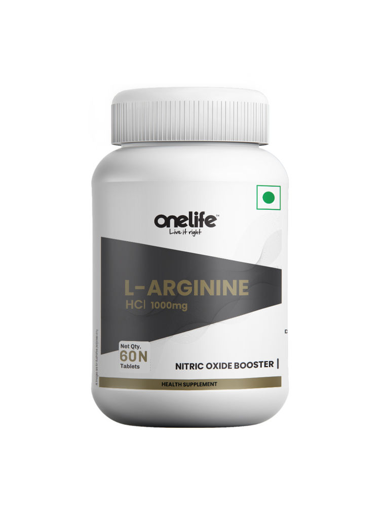 Onelife L-Arginine 1000mg Pre Workout Supplements 60 Tablets-image-3