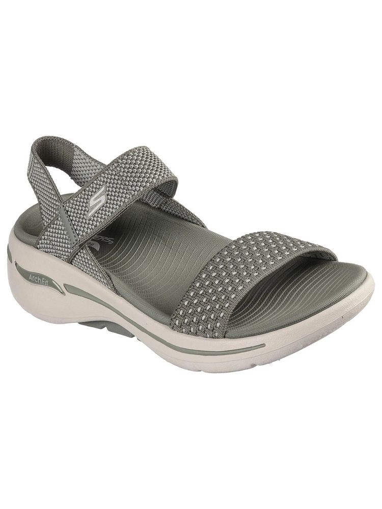SKECHERS GO WALK ARCH FIT-POLIS Olive Sandals-image-25
