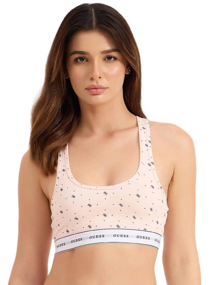 guess fashion Guess Pink Self Design Regular Fit Bra-picture-18