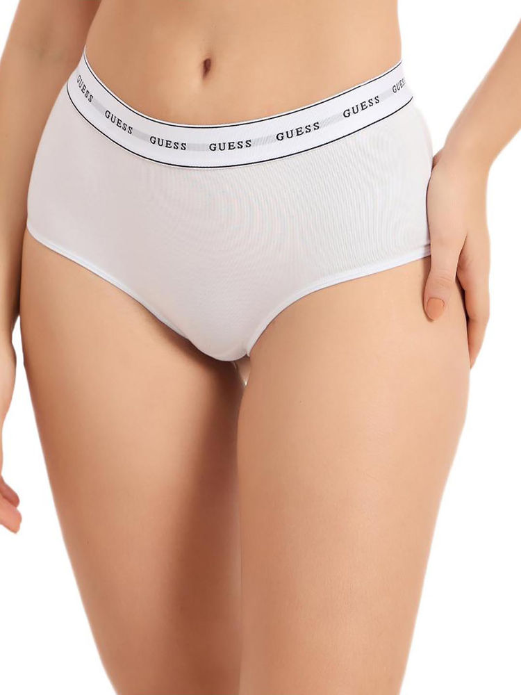 guess fashion Guess White Solid Regular Fit Brief-picture-25