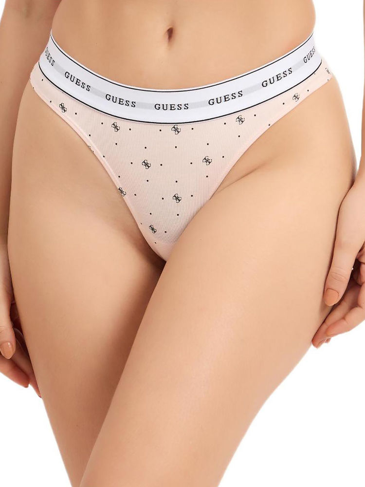 guess fashion Guess Beige Printed Regular Fit Thong-picture-22