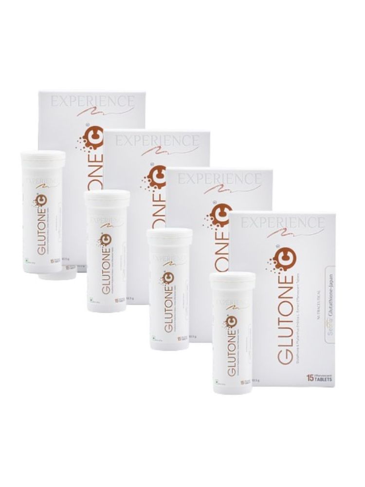 Glutone C Setria Glutathione - Japan 500mg & Natural Vit C Tablets for Skin Brightening - Pack of 4-image-48