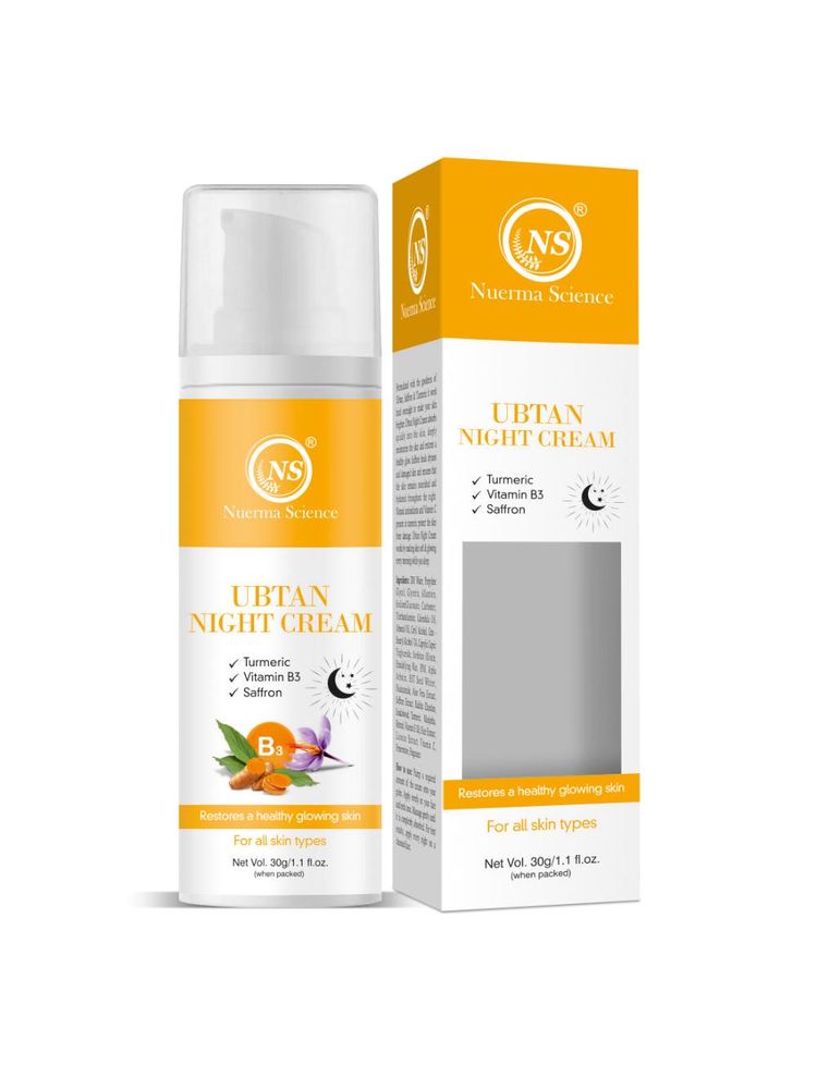 Nuerma Science Ubtan Night Cream W/ Turmeric, Vitamin B3 for Restoring Healthy Glowing Skin-picture-12