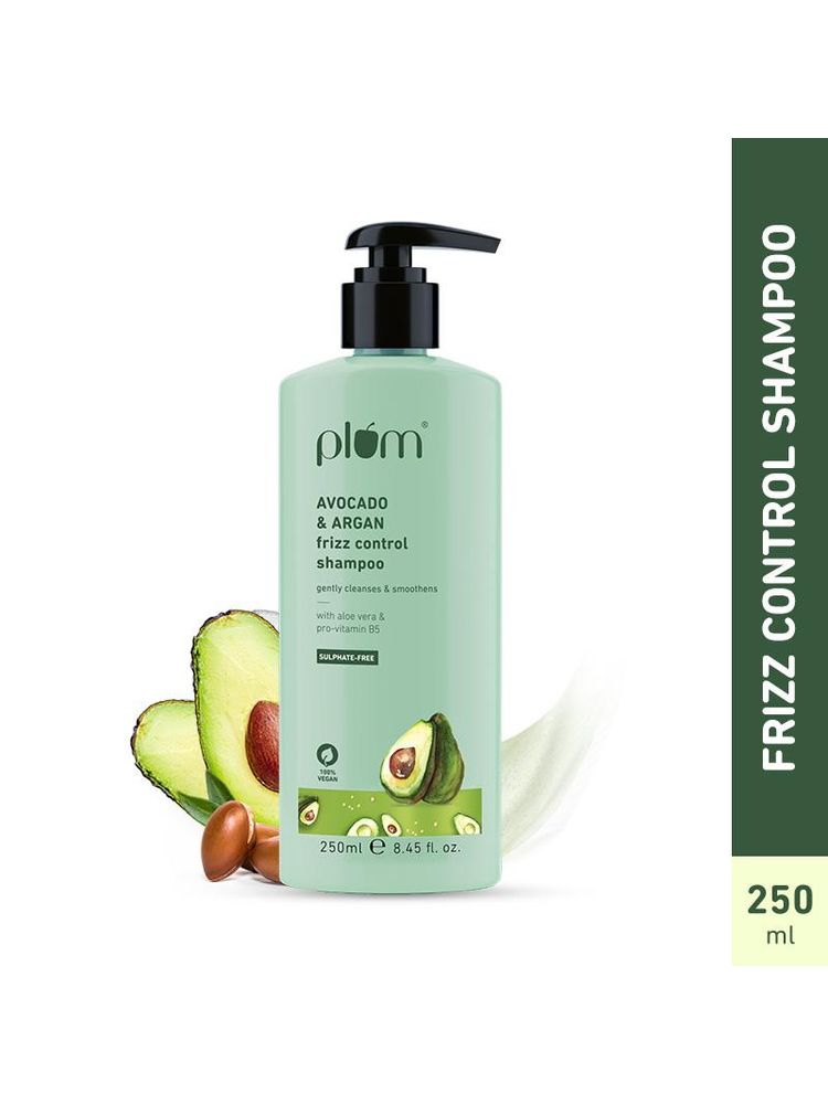 Plum Avocado & Argan Oil Sulphate-Free Shampoo For Frizzy Hair-picture-13