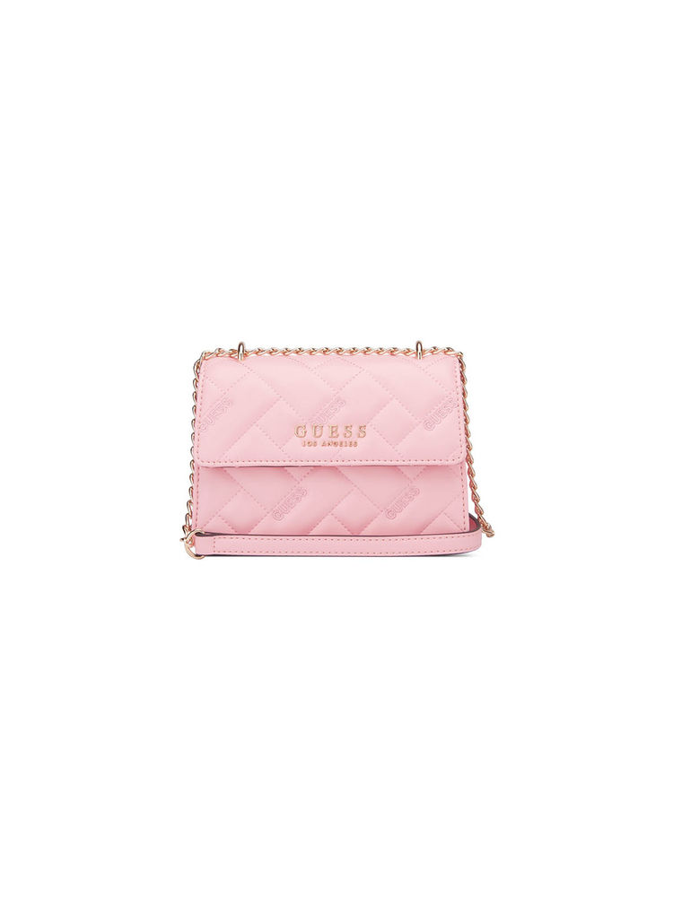 Guess Pink Pu Textured Slingbag-image-8