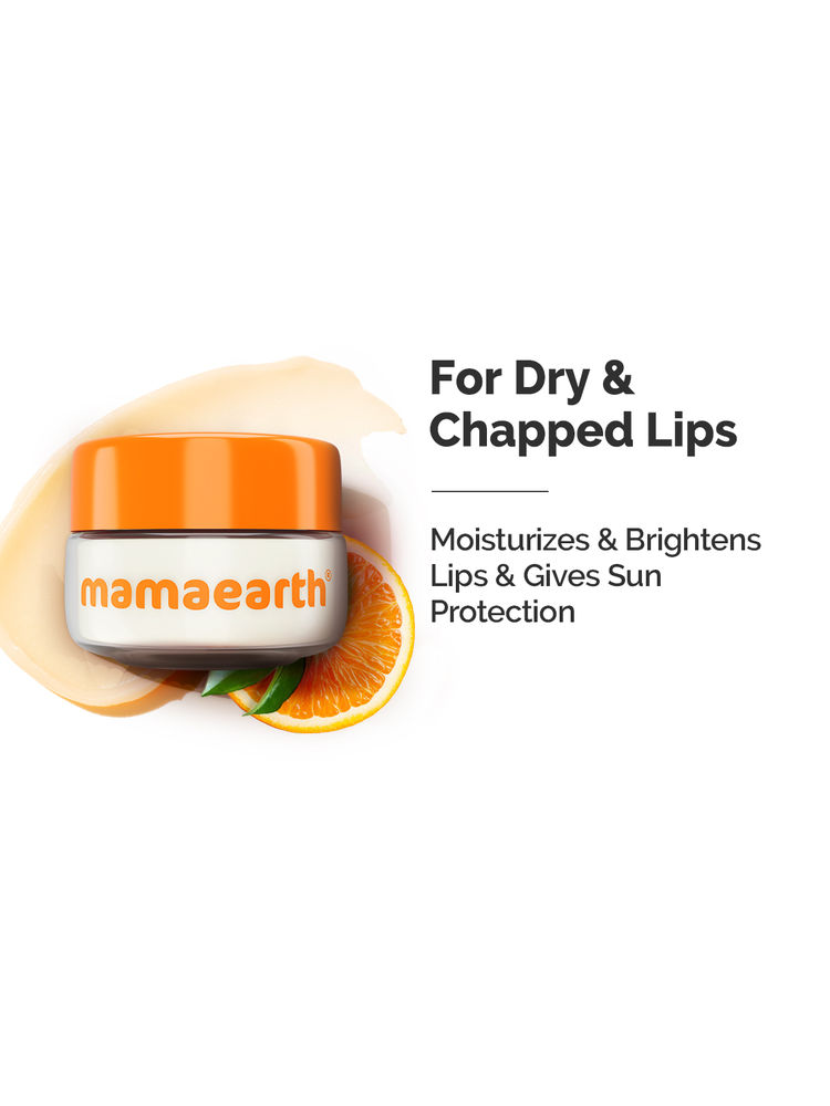 Mamaearth Vitamin C Lip Balm SPF 50 with Coconut Oil and Shea Butter for Brightening Dry Lips-image-20