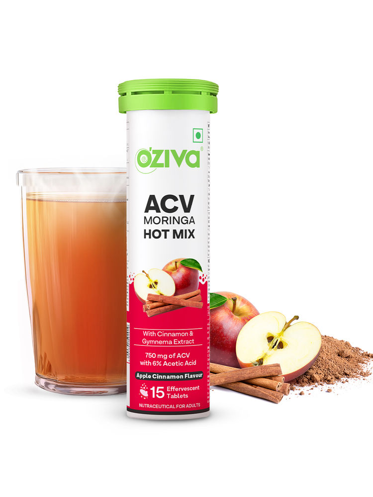 Oziva Acv Moringa Hot Mix For Craving Control - Apple Cinnamon
